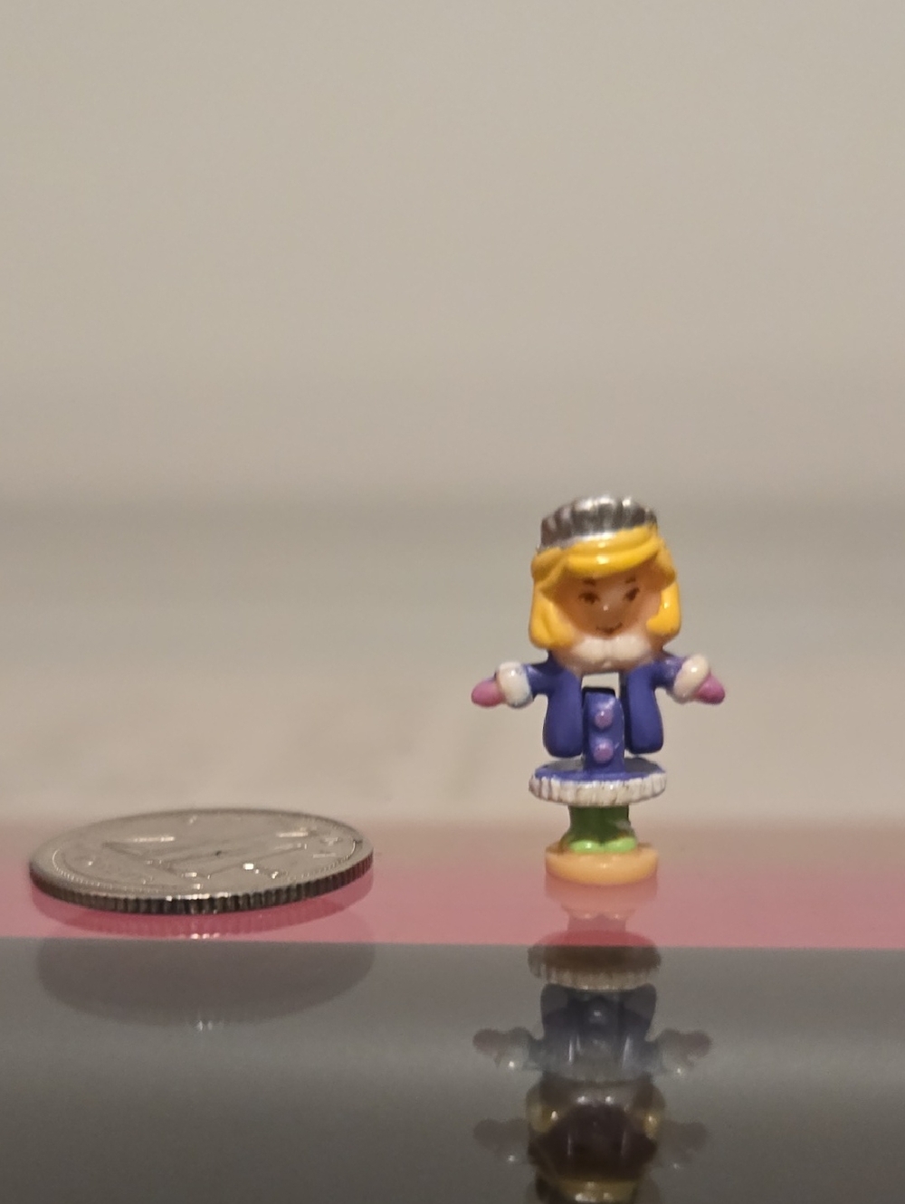 ✨RARE VTG 1995 Polly Pocket Sparkle Snowland Storybook Figure Princess Polly EUC